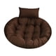 thumbnail image 1 of Cojín colgante para silla de cesta de 90 cm, cojín para silla de huevo para jardín, hogar y cocina. Café, 1 of 9