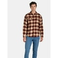 thumbnail image 2 of George Men's and Big Men's Flannel Shirt with Long Sleeves, 2-Pack, Sizes XS-3XLT, 2 of 7