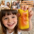 thumbnail image 7 of Slow Rise Squishy Toy with Baked Mochi Design, 1-Pack, Yellow and Orange Gradient, for Desk Play, Squeeze Toy, 7 of 7