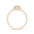 thumbnail image 2 of ANGARA Natural Diamond Halo Split Shank Engagement Ring in 14K Rose Gold for Women (Size-2.7mm| Color-I-J| Clarity-I1-I2) | April Birthstone, Anniversary Jewelry Gift for Women | Natural Diamond Ring, 2 of 9