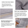 thumbnail image 3 of Nvzi Cushion Garden Terrace Home Kitchen Office Thick Comfortable Cushion 18.89*47.24inch(Grey), 3 of 4