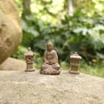 thumbnail image 2 of Mini estatuilla de Buda adornos de jardín de resina decorativa para el patio de la sala de estar Mini Tathagata Zulema Estupa de la estatua de Buda, 2 of 7