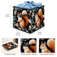 thumbnail image 3 of Squirrel Foldable Storage Basket with Handle, 10.8"x10.5"x10.6", Large Capacity Organizer Bins, Toy Box, Storage Bins, 3 of 6