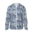 thumbnail image 1 of Fotbe Paisley Floral Branches Chaqueta con Protección Solar UPF 50+ para Hombre y Mujer, Camisa con Capucha y Bolsillos-Large, 1 of 7
