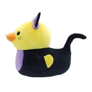 Quackerz Jumbo Purple-and-Black Cat Plush Duck for Halloween, Way to Celebrate