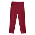 thumbnail image 4 of Tween Boys Dress Pants School formal Occasions Flat Front Trousers With Adjustable Waistband Durable Twill Classic Fit, 4 of 6