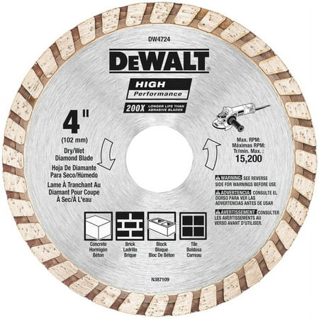UPC: 0028877328874 | DeWalt DW4724 High-Performance Masonry Blade  4 In. – Quantity 1