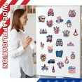 thumbnail image 6 of Yhmxh 24 Pcs Memorial Day Refrigerator Magnets Set, 4th of July USA Flag Magnets Patriotic Decor, Independence Day Decorative Car Magnetic Stickers for Fridge Metal Door Mailbox Locker Decoration, 6 of 6