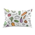 thumbnail image 7 of Yayeee Pillowcase Standard Size Set of 2 Satin Wrinkle Resistant Pillow Case, Purple Vegetables Pattern, 7 of 7