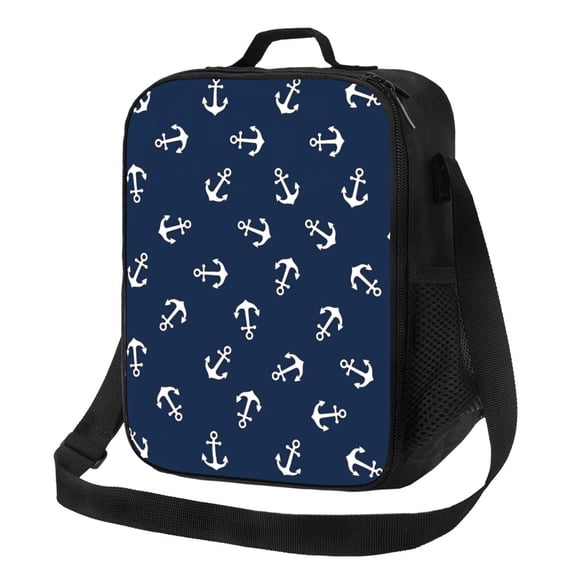 Hook Lunch Bag Insulated Thermal Box with Shoulder Strap & Handle for Work and Picnic