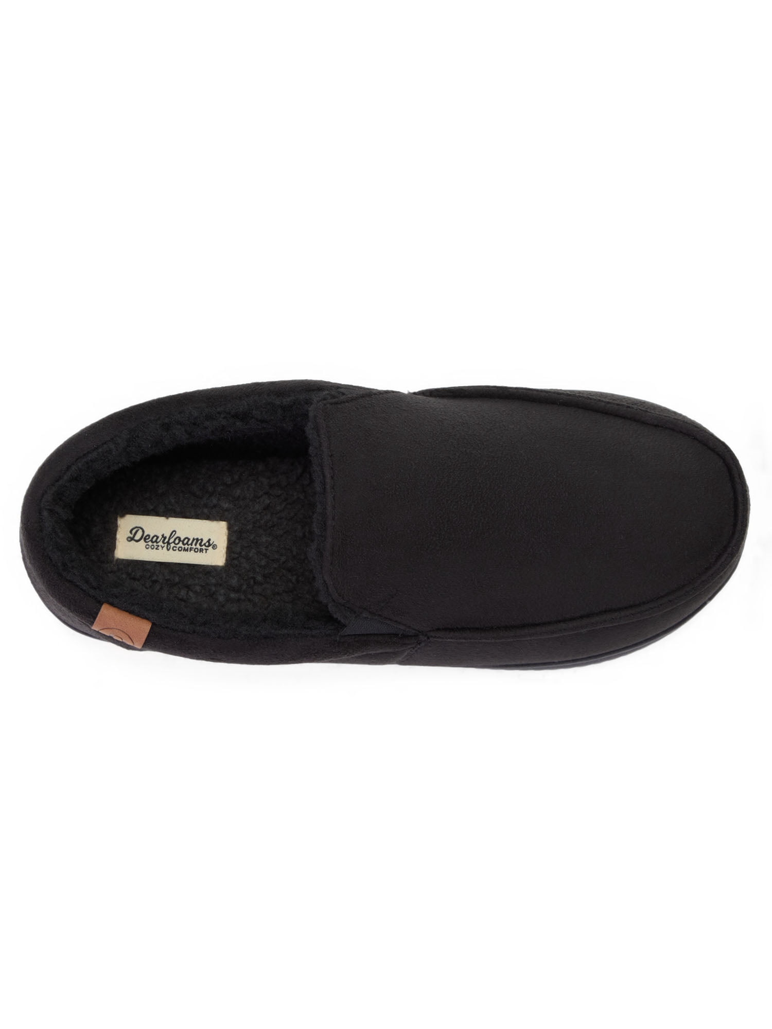 Dearfoams Cozy Comfort Cozy Men's Closed Back Slippers - Wide Width