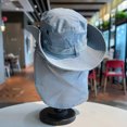 thumbnail image 2 of OOOUM Breathable Neck Flap For Men Women Wide Brim Hiking Fishing Sun Hat Camping Outdoor Uv Protection Neck Flap Hat Grey, 2 of 3