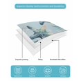 thumbnail image 4 of Quilt King Size Bedding Set, Coastal Starfish Reversible Summer Quilt 3 Pieces, Nautical Ocean Creature Eucalyptus Leaf Lightweight Bedspreads Coverlets with 2 Pillow Shams for All Seasons, 4 of 5