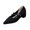 10#Black, variant on Women's Hollow Knit Double Strap Buckle Mary Jane Shoes Point Toe Chunky Block Heel Breathable Commute Fashion Pumps For Women
