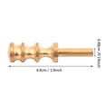 thumbnail image 6 of Leathercraft Tool, Leather Edge Decorate Brass Soldering Iron Tip Leather Solder Iron Tip Edge Hot Process Exquisite Workmanship for DIY Leather C, 6 of 8