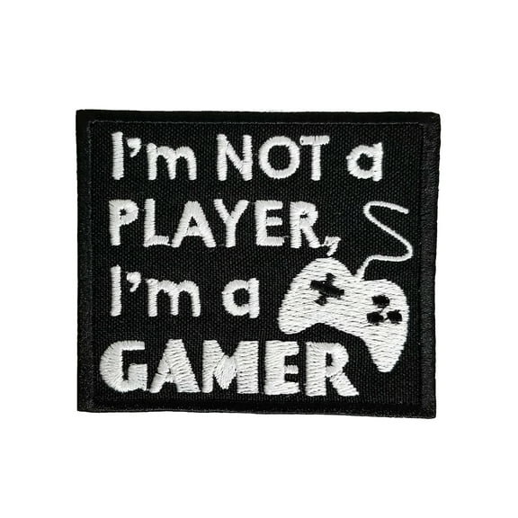 Funny Video Gamer Embroidered Iron On Patch
