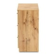 thumbnail image 4 of Baxton Studio Decon Oak Brown Finished Wood 3-Drawer Storage Chest, 4 of 8