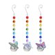 thumbnail image 1 of Hugtrwg Adornos cristal - 3 colgantes colgantes prismas cuentas cristal - Mariposa, 1 of 9