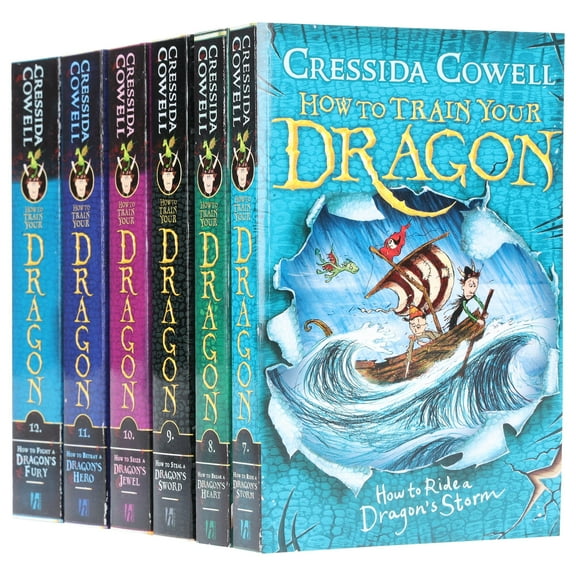How To Train Your Dragon 6 Books (7-12) by Cressida Cowell - Ages 9-14 - Paperback