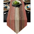 thumbnail image 1 of GFDYREE Burlap Linen Rustic Table Runners 72 Inches Long, Retro Barn Wood Brown Red Table Runner Farmhouse Style for Coffee Table, Holiday Parties, Wedding, Events Dinner, Home Decor, 1 of 7