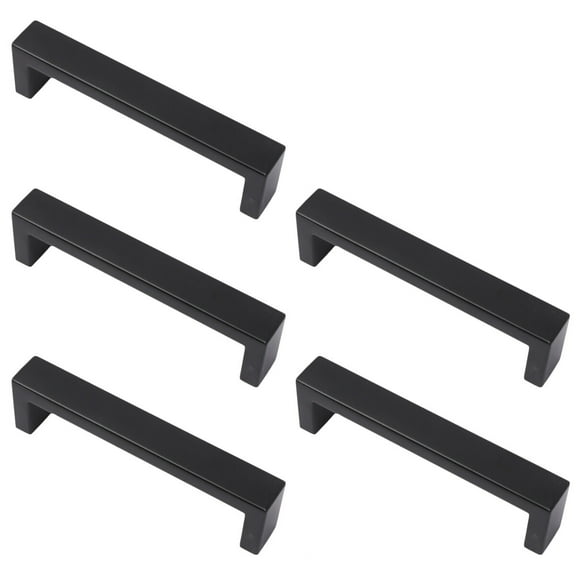 Tineasur Cabinet Knobs Black Stainless Steel Simple Home Drawer Pulls