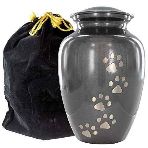 Gray Large Pet Urn for Dogs Ashes A Loving Resting Place for Your Special Dog or Cat for