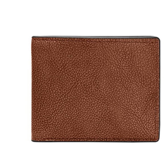 Monedero Fossil Steven de piel plegable para hombre, tamaño mediano, marrón