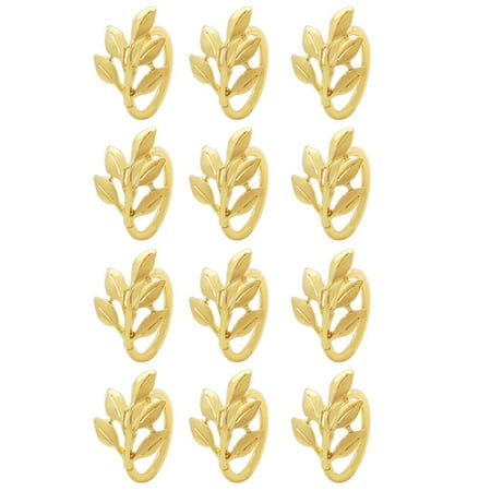 

Alloy Leaf Napkin Ring Multipurpose Napkin Buckle Holder Creative Table Decoration for Home Hotel Restaurant New