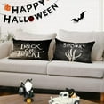 thumbnail image 5 of Halloween Pillow Covers 12x20 Set of 4 Trick or Treat Decorative Throw Pillows Cover Black Ghost Spider Web Pumpkin Pillow Cases Home Outdoor Sofa Couch Cushion Covers for Halloween Decor (12 by 20), 5 of 6