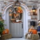 thumbnail image 3 of Guirnalda De Granja De Halloween, Decoraciones Vintage, Calabaza De Acción De Gracias, Camión, Ventana, Puerta, Decoración Colgante De Pared Vogacara HA037688-00, 3 of 6