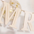 thumbnail image 2 of Efavormart 10ft Natural Pre-Strung Mr & Mrs Wooden Letter Garland with Botanical Design, Handmade Rustic Wedding Anniversary Banner, 2 of 11