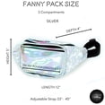 thumbnail image 2 of Team Bride Silver Holographic Metallic Fanny Pack, 2 of 2