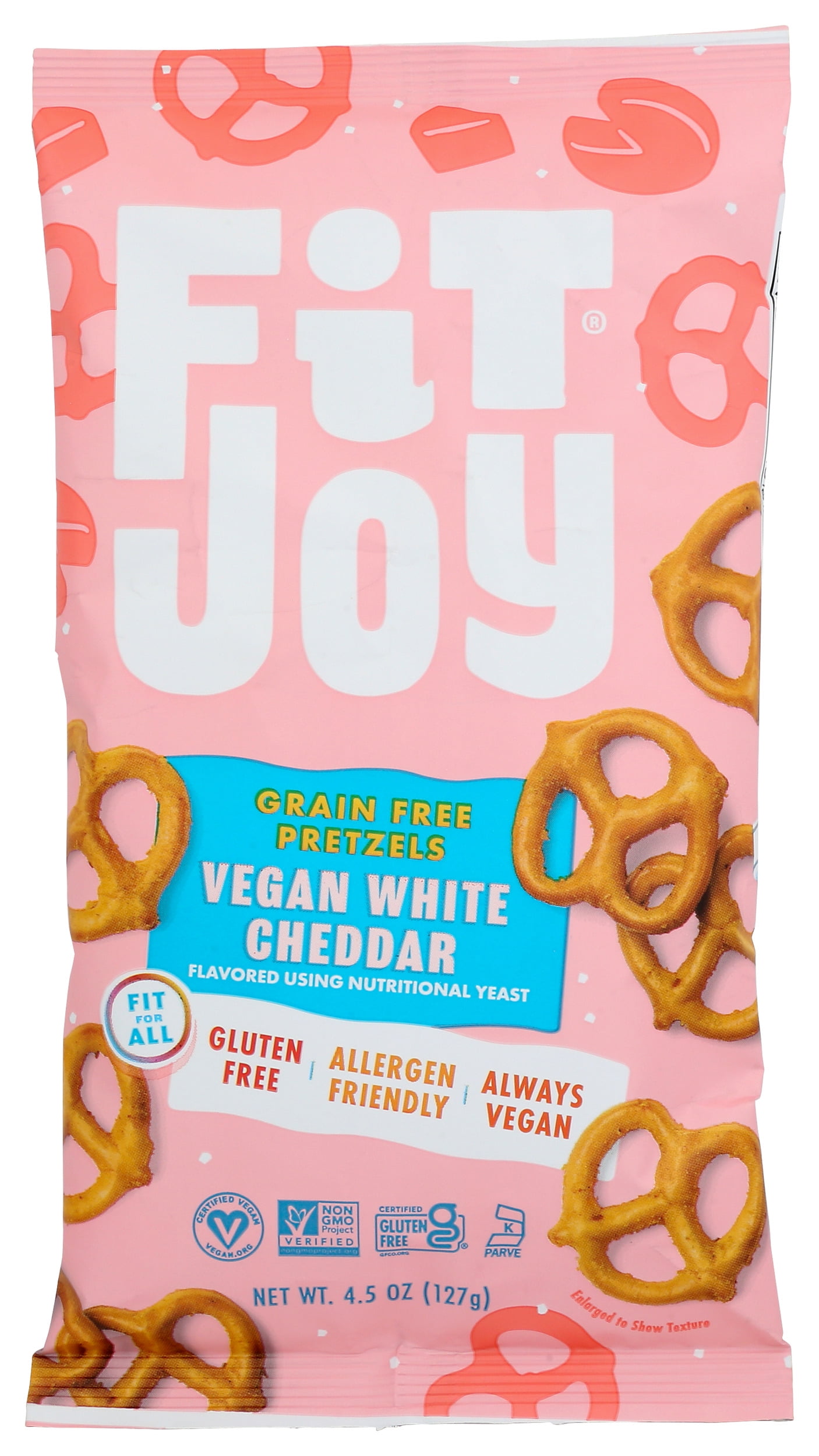 Fitjoy® Fitjoy, Vegan Grain Free Pretzel Twists, 4.5Oz 4.5 Ounce Pack