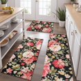 thumbnail image 2 of Pioneer Flower Floral Print Pattern Kitchen Rugs Sets Of 3,Kitchen Runner Rugs Non Skid Washable,Decorative Kitchen Floor Mats for Kitchen,Sink,Laundry,17"x30"+ 17"x47" + 17"x59", 2 of 6