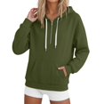 thumbnail image 4 of Certgust Essential Hoodie Womens Oversized Zip Hoodie Sweatshirt Long Sleeve Casual Fall Jacket with Pockets Drawstring Top, 4 of 9