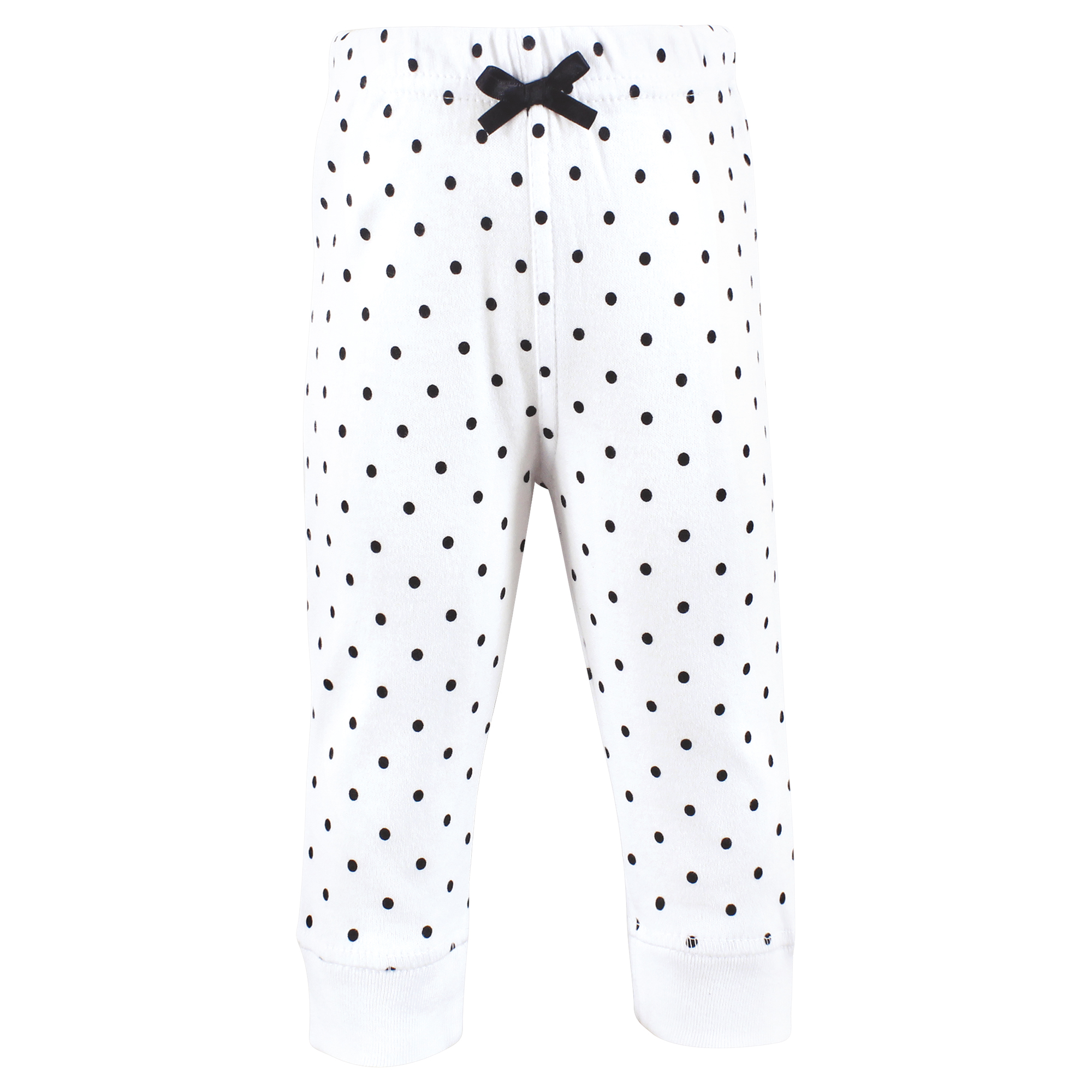 Hudson Baby Girls Cotton Pants and Leggings, Pink Bows, 12-18 Months