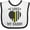 White and Black, variant on Inktastic Dispatcher Daddy Gold Line Emergency Boys or Girls Baby Bib