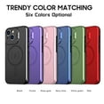 thumbnail image 2 of Scratch Protection Guard Smooth Rounded Corners Fast Magnetic Charging Back Cover with Lens Guard Kickstand Bumper for iPhone 15 Plus (Rose Gold), 2 of 8