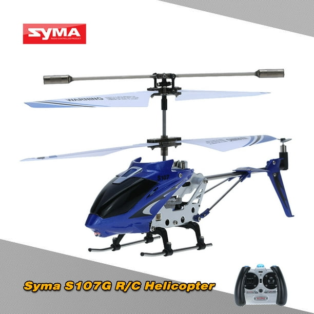 Syma S107G Helicopter for Kids/Adult Gift,3 Channel,indoor flight,S107G Blue RC Helicopter Toy - Walmart.com