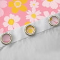 thumbnail image 5 of Feelyou Dreamy Pink Floral Black Out Curtains, Kawaii Cartoon Curtains Pack of 2 (42x63 Each), Cherry Blossoms Flower Bedroom Curtains, Window Curtains Decor, 5 of 7