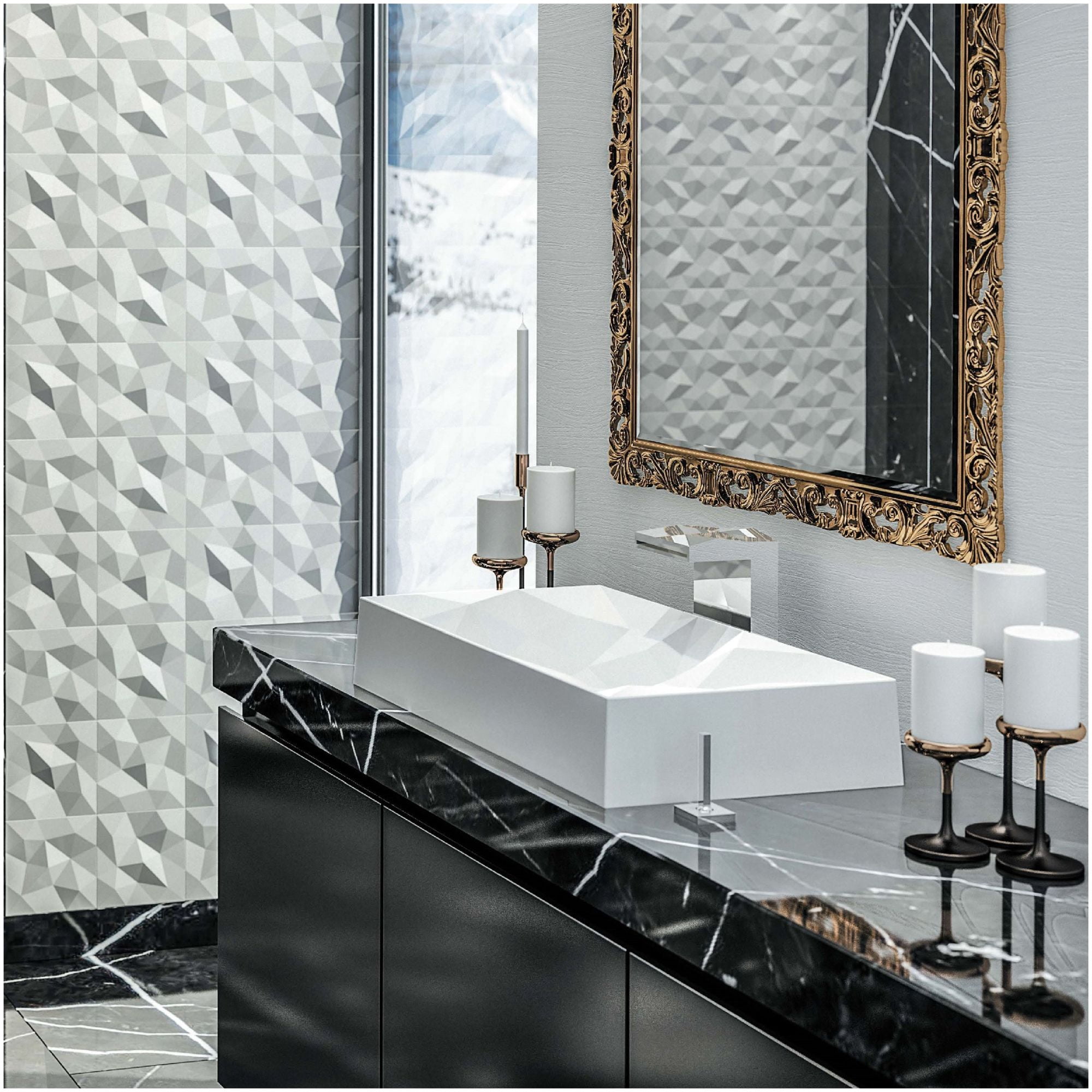 Karran Usa SQS400GR Sternhagen 28-1/8" Rectangular Quartz Composite Vessel Bathroom Sink -
