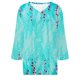 thumbnail image 2 of Gibobby Camiseta de Manga Corta con Cuello en V Camiseta manga corta con cuello en V y estampado flores temperamento para mujer(Verde de menta,XL), 2 of 5