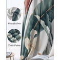 thumbnail image 3 of Tropical Leaves Floral Blackout Curtains for Bedroom Living Room Darkening Curtains 84 Inch Length 2 Panels Set Vintage Watercolor Flowers Window Curtain Window Treatment Grommet Drapes 52"x84", 3 of 9