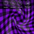 thumbnail image 5 of Black Purple Plaid Cloth Napkins, Farmhouse Simple Buffalo Checked Washable and Reusable Dinner Napkins Set of 6, Table Napkin for Kitchen Party Birthday Wedding Hotel Housewarming 20"x20", 5 of 8