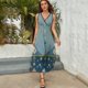 thumbnail image 5 of Vestido Largo Sin Mangas Para Mujer, Bohemian Pattern Traje Informal Para Cumpleaños, Verano, 5 of 5