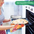 thumbnail image 2 of Yayeee Pot Holders Kitchen Heat Resistant with Pocket 7"x9.8" Cotton Oven Cooking Hot Pads, Pink Abstract Floral, 2 of 7