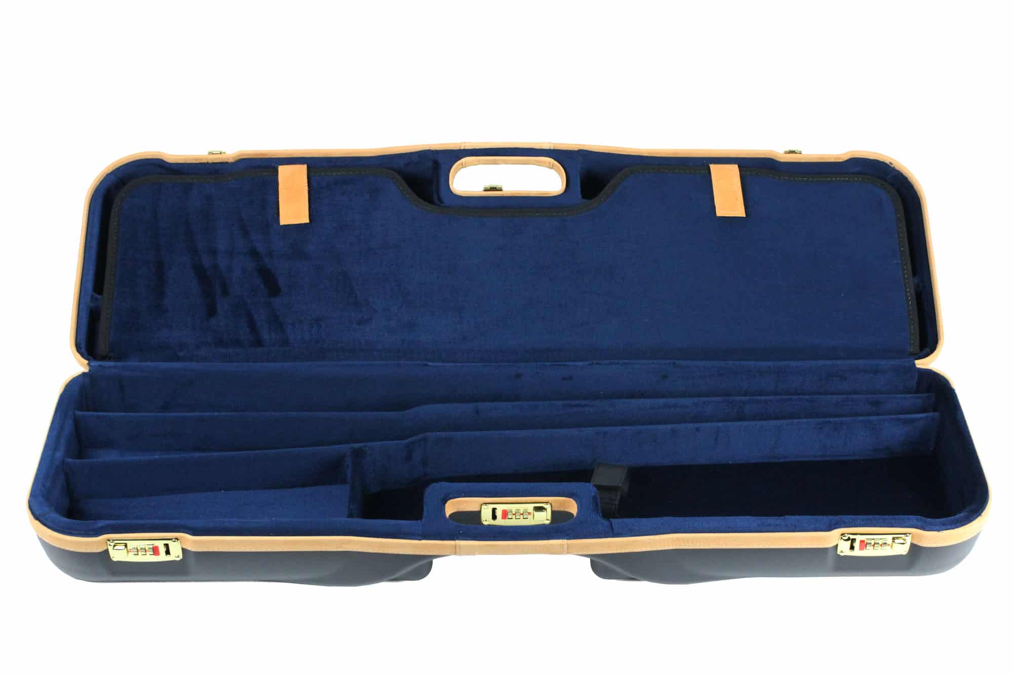 Negrini OU/SxS Deluxe Two Gun/Three-Barrel Takedown Shotgun Case 32" - 1646LX-2F+1C/4766