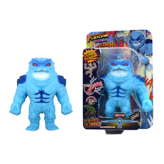 Muñeco de acción flexible y moldeable Flexors Screamers, Wendigo, para niños, 15 cm de altura. Marca Ruz.