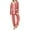 Pink, variant on pajamas for women set Women's Winter Zipper Velvet Home Clothes Half Cardigan Casual Long Top Pants Pajama Set Gray Free Size
