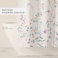 thumbnail image 3 of Timeless Floral Patterned Shower Curtain by Comfort Canopy, 72" x 72", White, 3 of 6